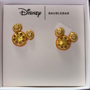 BaubleBar Disney Mickey Earrings - Yellow and Orange